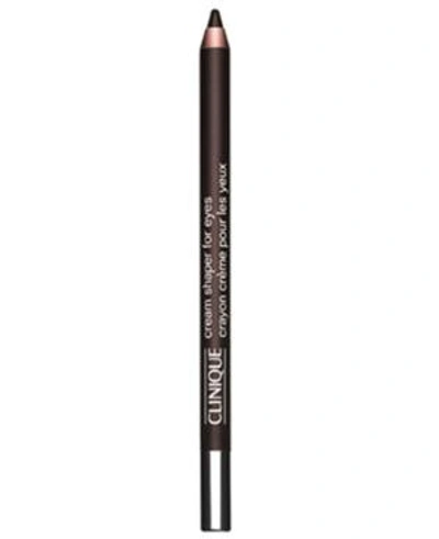 Shop Clinique Cream Shaper For Eyes Eyeliner, .04 oz In Chocolate Lustre