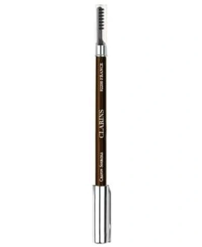 Shop Clarins Eyebrow Pencil In Dark Brown