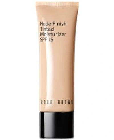 Shop Bobbi Brown Nude Finish Tinted Moisturizer Spf 15 In Light To Medium Tint