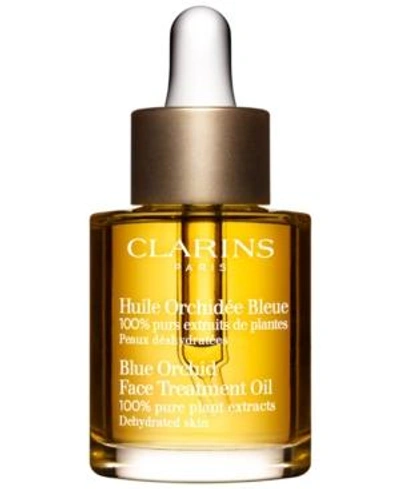 Shop Clarins Blue Orchid Face Treatment Oil-dehydrated Skin, 1 oz