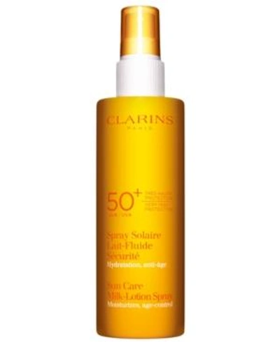 Shop Clarins Sunscreen Care Milk-lotion Spray Spf 50+, 5.3 oz