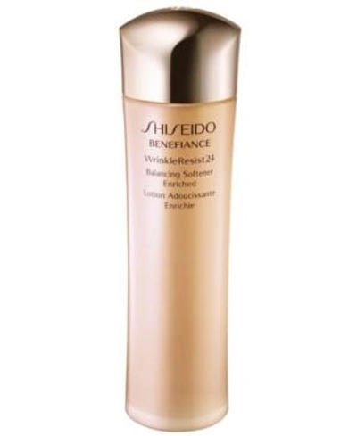 Shop Shiseido Benefiance Wrinkleresist24 Balancing Softener Enriched, 10 Oz.