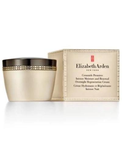 Shop Elizabeth Arden Ceramide Premiere Intense Moisture And Renewal Overnight Regeneration Cream, 1.7 Oz. Jar