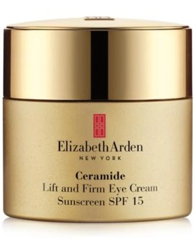 Shop Elizabeth Arden Ceramide Lift And Firm Eye Cream Sunscreen Spf 15, 0.5 Oz.