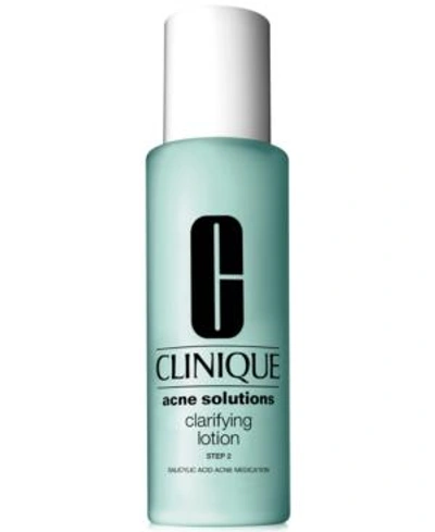 Shop Clinique Acne Solutions Clarifying Face Lotion, 6.7 Oz.