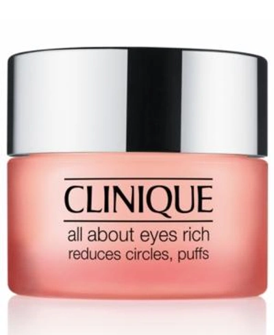 Shop Clinique All About Eyes Rich Eye Cream With Hyaluronic Acid, 0.5 oz