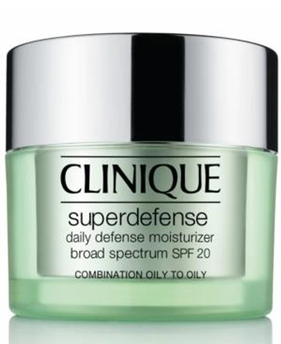 Shop Clinique Superdefense Daily Defense Moisturizer Broad Spectrum Spf 20 Skin Types 3/4, 1.7 Fl. Oz.