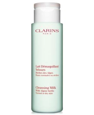 Shop Clarins Cleansing Milk With Alpine Herbs, 7oz