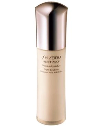 Shop Shiseido Benefiance Wrinkleresist24 Night Emulsion, 2.5 oz