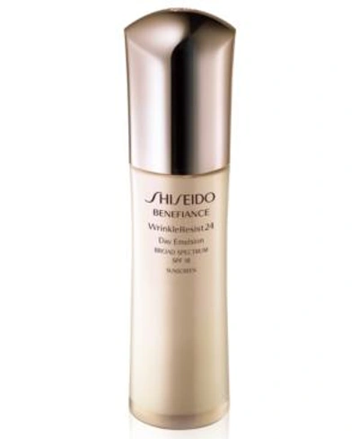 Shop Shiseido Benefiance Wrinkleresist24 Day Emulsion Spf 18, 2.5 oz