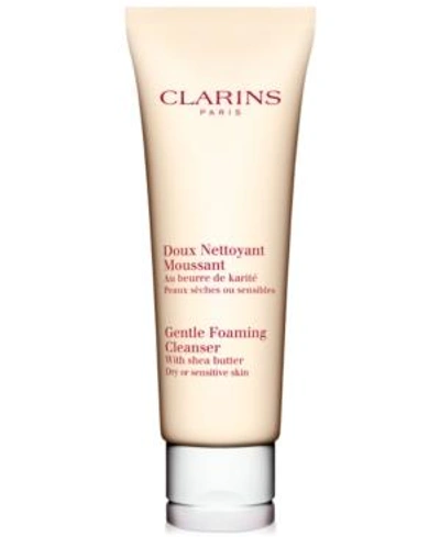 Shop Clarins Gentle Foaming Cleanser With Shea Butter For Dry Or Sensitive Skin, 4.4 oz