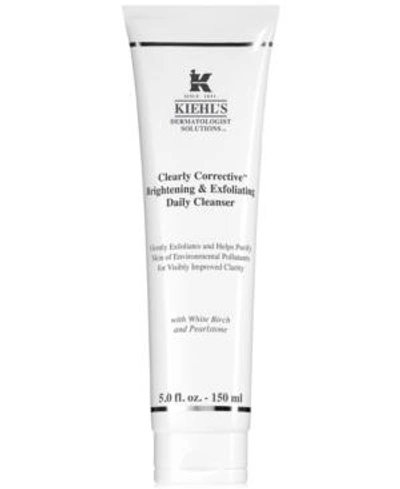 Shop Kiehl's Since 1851 Dermatologist Solutions Clearly Corrective Brightening & Exfoliating Daily Cleanser, 5.0 Fl. Oz. In No Color