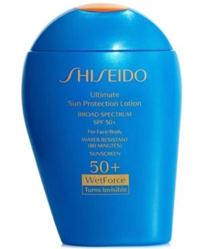 Shop Shiseido Ultimate Sun Protection Lotion Broad Spectrum Spf 50+, 3.3-oz.