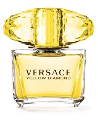 Shop Versace Yellow Diamond Eau De Toilette Spray, 3 Oz.