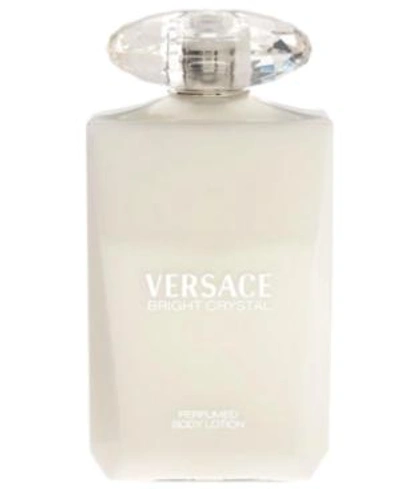 Shop Versace Bright Crystal Perfumed Body Lotion, 6.7 oz In White