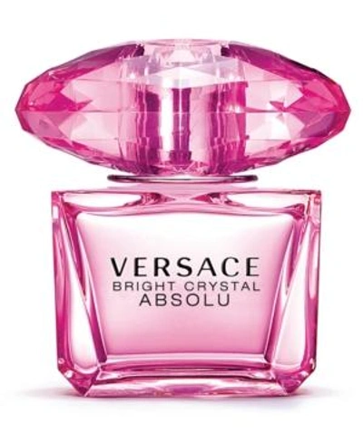 Versace Bright Crystal Absolu Eau De Parfum Spray, 3 Oz. In Purple