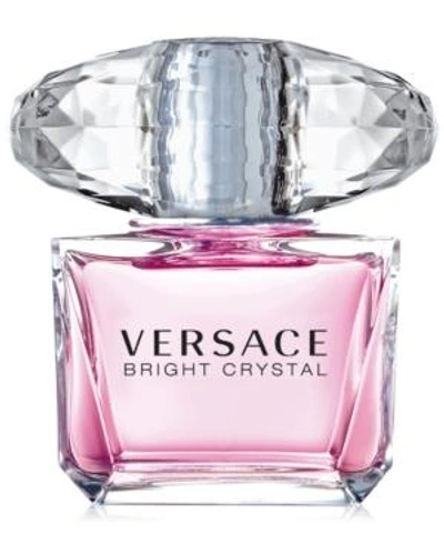 Shop Versace Bright Crystal Eau De Toilette Spray, 3 Oz.