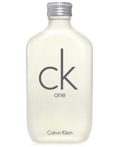 Shop Calvin Klein Ck One Eau De Toilette Spray, 3.4 Oz.
