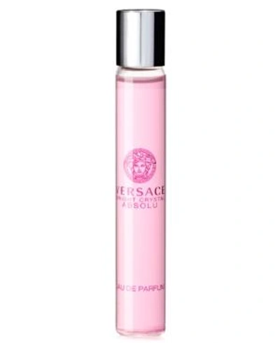 Shop Versace Bright Crystal Absolu Eau De Parfum Rollerball, 0.3 Oz. In Pink