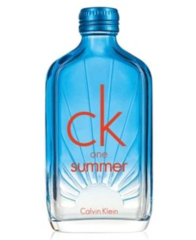 Shop Calvin Klein Ck One Summer Eau De Toilette Spray, 3.4 oz In No Colour