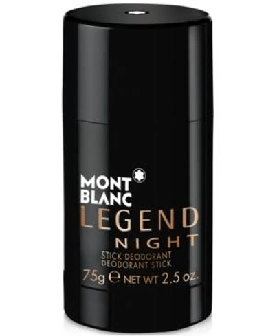 Shop Montblanc Men's Legend Night Deodorant Stick, 2.5 Oz.