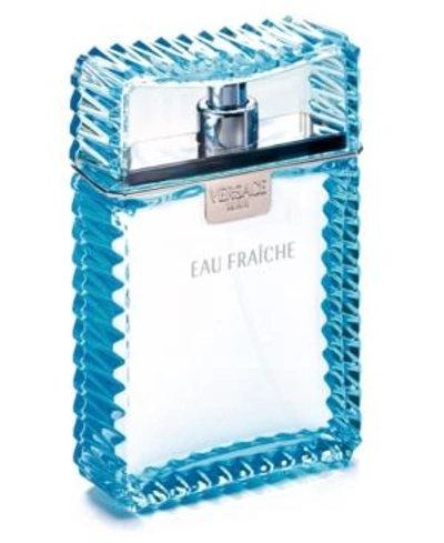 Shop Versace Man Eau Fraiche Eau De Toilette Spray, 6.7 oz In Blue