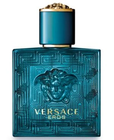 Shop Versace Men's Eros Eau De Toilette Spray, 1.7 Oz. In Blue