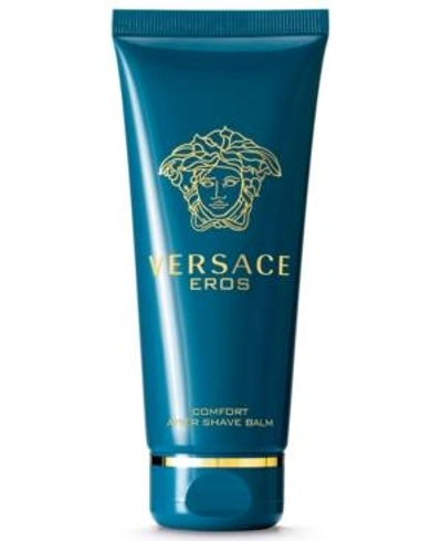 Shop Versace Men's Eros Aftershave Balm, 3.4 Oz. In Blue