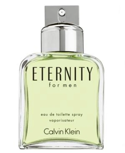 Shop Calvin Klein Eternity For Men Eau De Toilette Spray, 3.4 Oz.