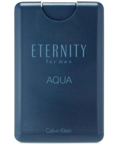 Shop Calvin Klein Eternity Aqua For Men Eau De Toilette Pocket Spray, 0.67 Oz.