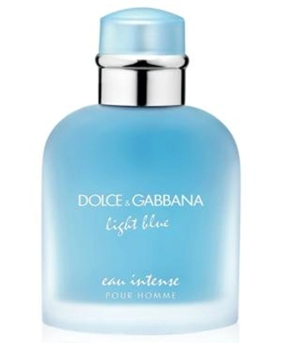 Shop Dolce & Gabbana Men's Light Blue Eau Intense Pour Homme Eau De Parfum Spray, 3.3 oz In No Color