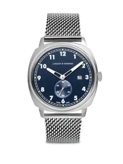 Shop Larsson & Jennings Meridian Stainless Steel Chain Strap Watch In Silver