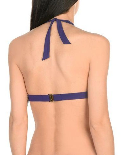 Shop La Perla Bikini Tops In Purple