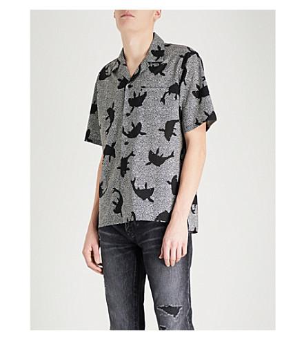 saint laurent shark shirt