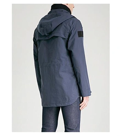 Shop Canada Goose Voyager Hooded Shell Jacket In Polar Sea