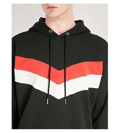 Shop Diesel S-lisa Cotton-jersey Hoody In Black