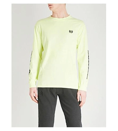 Shop Yeezy Season 5 Calabasas-print Cotton-jersey T-shirt In Frozen Yellow