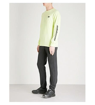 Shop Yeezy Season 5 Calabasas-print Cotton-jersey T-shirt In Frozen Yellow