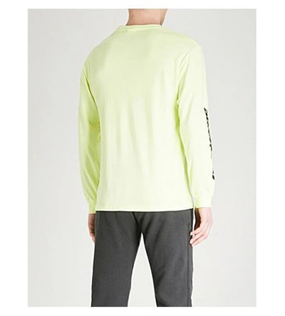 Shop Yeezy Season 5 Calabasas-print Cotton-jersey T-shirt In Frozen Yellow