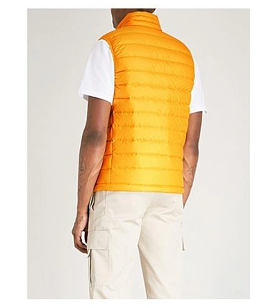 Shop Patagonia Padded Shell-down Gilet In Rugby Yellow