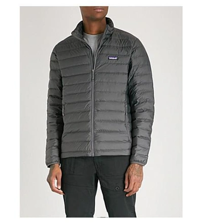 Shop Patagonia Padded Recycled Shell-down Jacket In Forge Grey