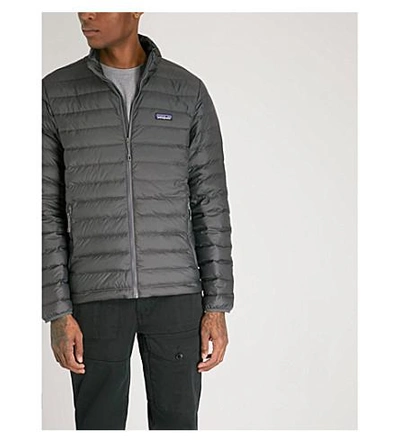 Shop Patagonia Padded Recycled Shell-down Jacket In Forge Grey