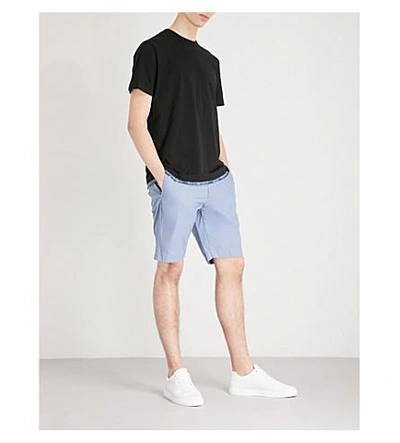 Shop Diesel Chidrive Cotton Shorts In Infinity