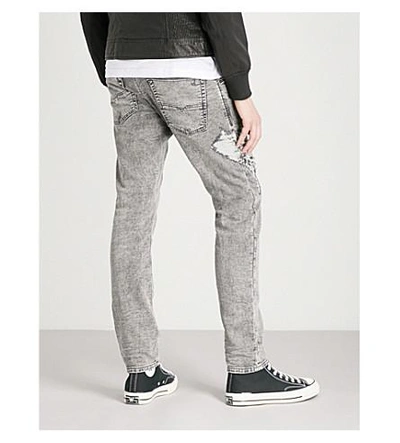 Shop Diesel Krooley Slim-fit Skinny Jeans In Denim Grey