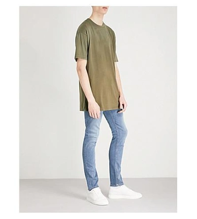 Shop Diesel T-gila Cotton-jersey T-shirt In Olive Night
