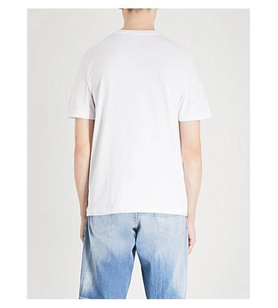 Shop Diesel T-justza Cotton-jersey T-shirt In Bright White