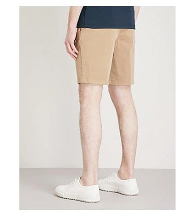 Shop Michael Kors Straight-fit Stretch-cotton Chino Shorts In Khaki