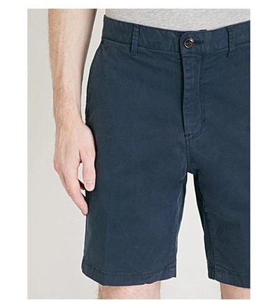 Shop Michael Kors Straight-fit Stretch-cotton Chino Shorts In Midnight