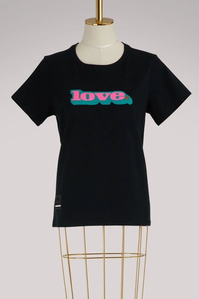 Shop Marc Jacobs Short-sleeved "love" T-shirt In Black