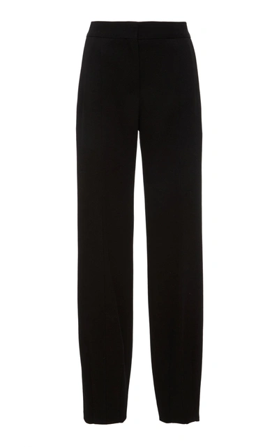 Shop Narciso Rodriguez Wool Trouser With Darted Hem In Black